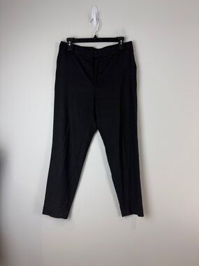 Frank & Oak Elegant Black Ankle Dress Wool Pants Size 8